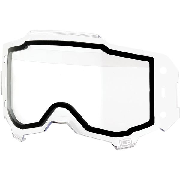 Goggle Accessories 100 la suta Goggles Replacement Lens Armega Forecast Dual Clear
