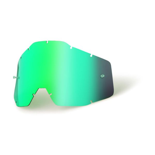  100 la suta YOUTH MIRROR GREEN REPLACEMENT LENS FOR 100% JR GOGGLES
