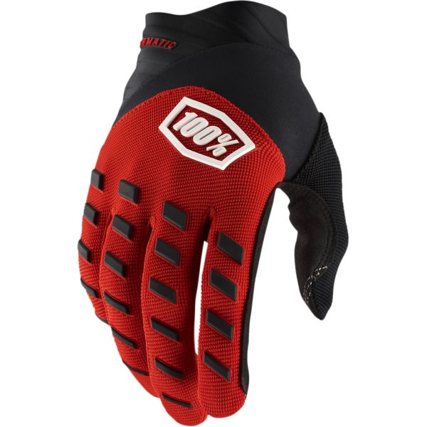 Manusi MX-Enduro Copii 100 la suta Manusi Moto Copii MX/Enduro Airmatic Red-Black 10001-00011