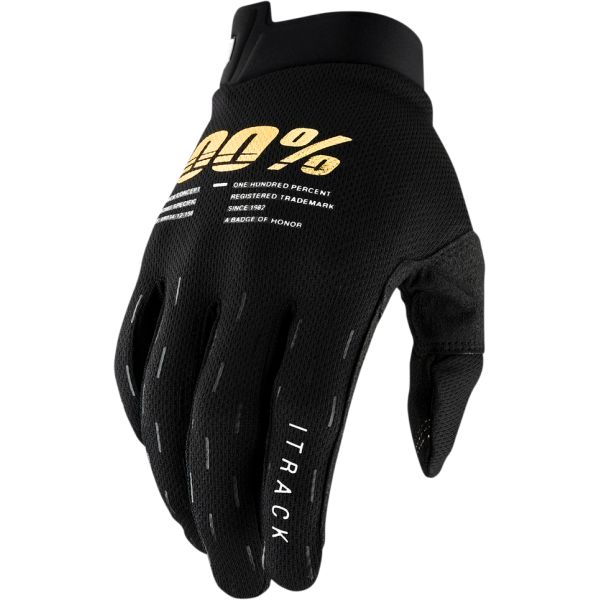 Kids Gloves MX-Enduro 100 la suta Moto Youth Glove MX/Enduro Itrack Black 10009-00000