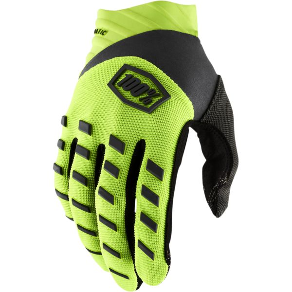 Gloves MX-Enduro 100 la suta Moto Gloves MX/Enduro Airmatic Fluorescent Yellow-Black 10000-00014