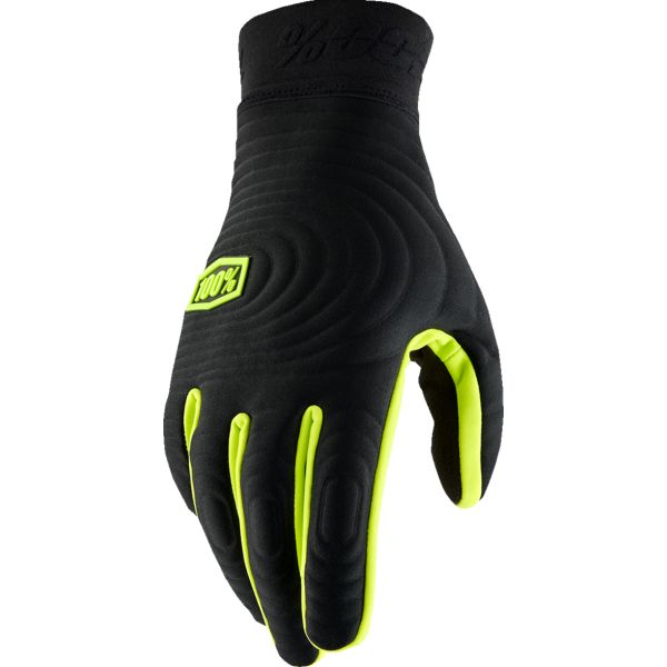 Gloves MX-Enduro 100 la suta Moto Gloves MX/Enduro Brisker Xtreme Fluorescent Yellow-Black 10030-00005
