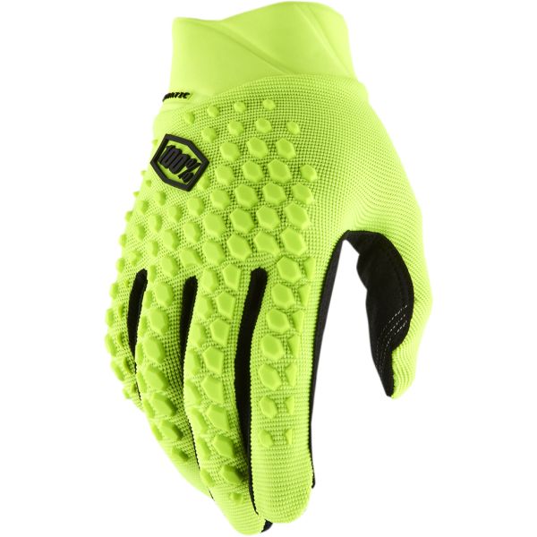 Gloves MX-Enduro 100 la suta Moto Gloves MX/Enduro Geomatic Fluorescent-Yellow-Black 10026-00009