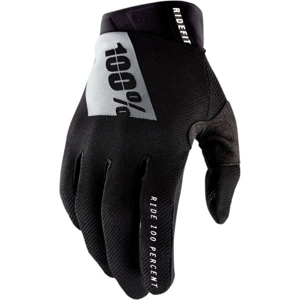 Gloves MX-Enduro 100 la suta Moto Gloves MX/Enduro Ridefit Black 10010-00000