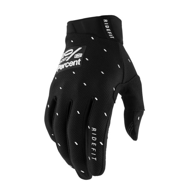 Gloves MX-Enduro 100 la suta Moto Gloves MX/Enduro Ridefit White-Black  10010-00038