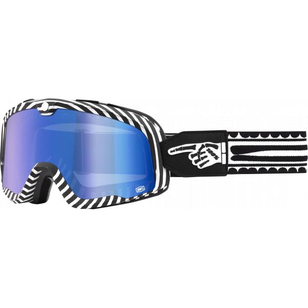 Goggles chopper 100 la suta Goggle Chopper Barrstow D Spray Mirror Blue Lens - 50000-00002