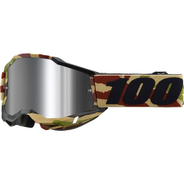 Goggles MX-Enduro 100 la suta Enduro Moto Goggles Accuri 2 Mission Mirrored Lens