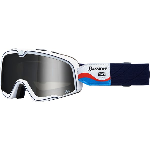 Goggles chopper 100 la suta Enduro Moto Goggles Barstow Blue/Red/White Mirrored Lens