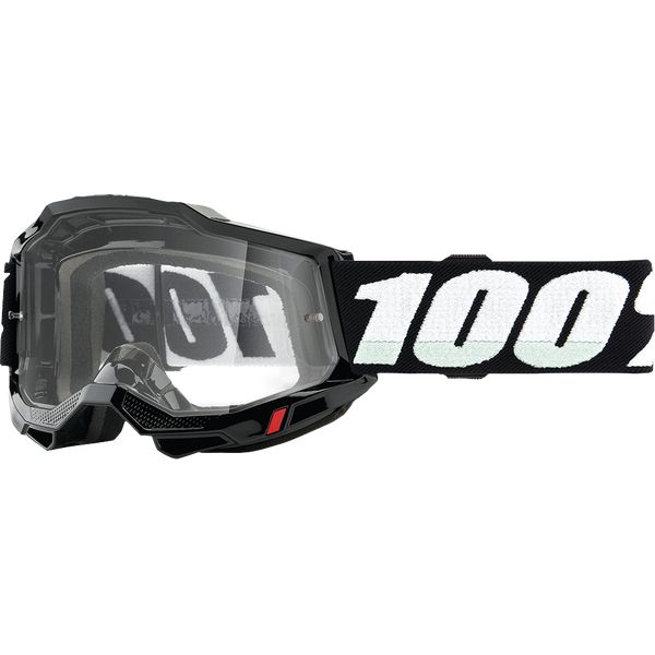  100 la suta Ochelari Moto Enduro Copii Accuri 2 Black Clear Lens