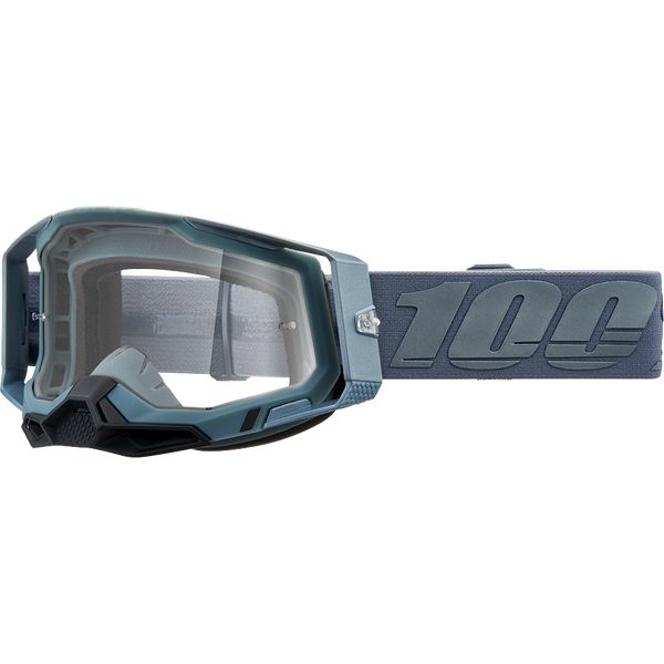 Goggles MX-Enduro 100 la suta Enduro Moto Goggles Racecraft 2 Battleship Clear Lens