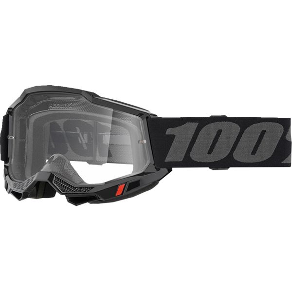 Goggles MX-Enduro 100 la suta Moto MX/Enduro Goggles Accuri 2 Black Clear Lens 50018-00006