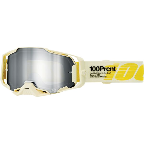 Goggles MX-Enduro 100 la suta Moto MX/Enduro Goggles Armega Barely Mirror-Silver Lens 50005-00026