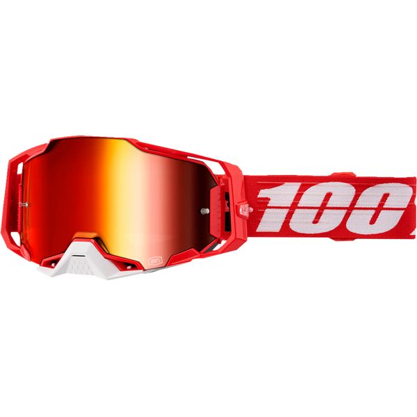  100 la suta Ochelari Moto MX/Enduro Armega C-Bad Mirror-Red Lens 50005-00028