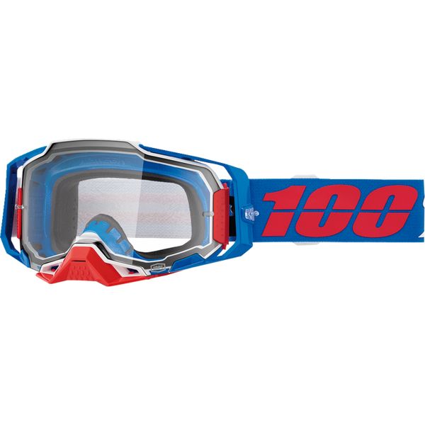 Goggles MX-Enduro 100 la suta Moto MX/Enduro Goggles Armega Ironclad Clear Lens 50004-00029