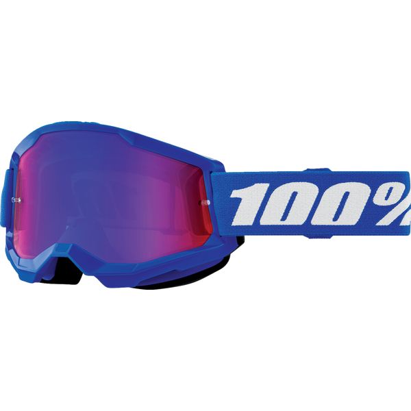 Ochelari MX-Enduro Copii 100 la suta Ochelari Moto MX/Enduro Copii Strata 2 Blue Red-Blue-Mirror Lens 50032-00008