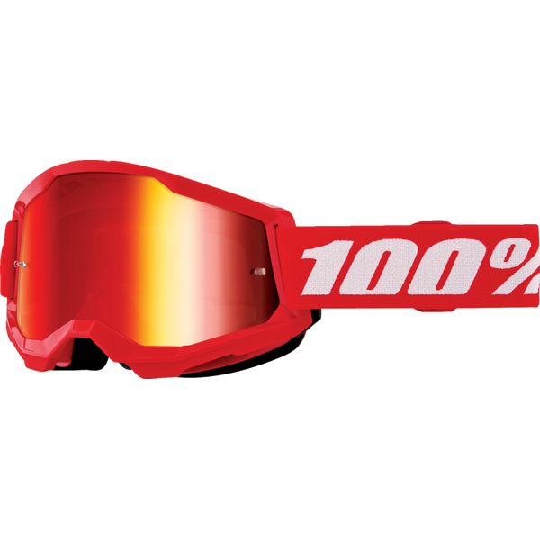 Ochelari MX-Enduro Copii 100 la suta Ochelari Moto MX/Enduro Copii Strata 2 Red-Mirror Lens 50032-00012