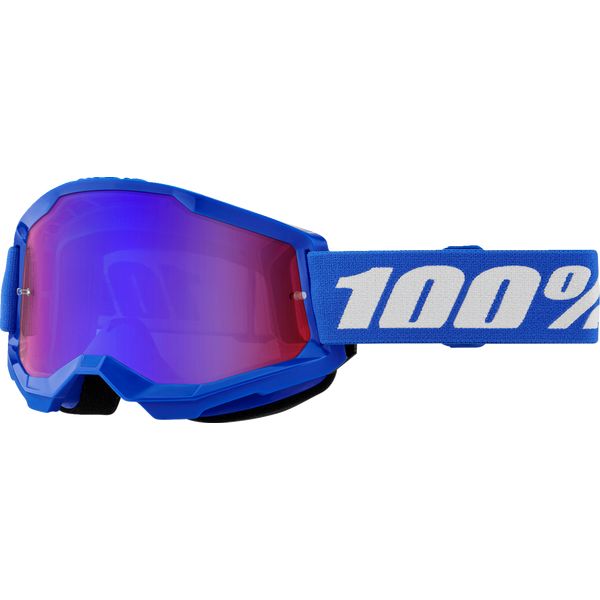 Ochelari MX-Enduro 100 la suta Ochelari Moto MX/Enduro Strata 2 Blue Red-Blue-Mirror Lens 50028-00014