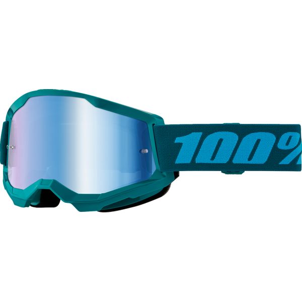 Goggles MX-Enduro 100 la suta Moto MX/Enduro Goggles Strata 2 Stone Blue-Mirror Lens 50028-00023