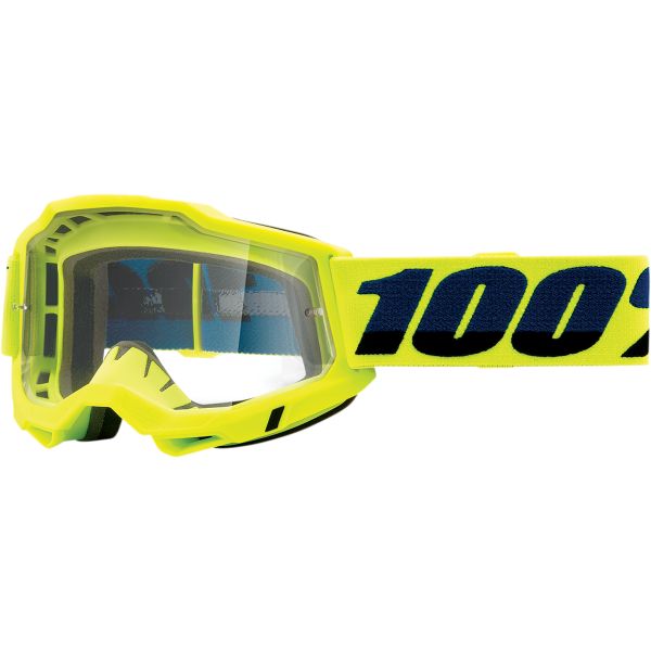  100 la suta Goggle MX  Accuri 2 Fluo Yellow Clear Lens