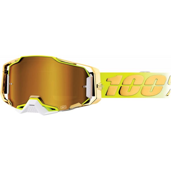 Goggles MX-Enduro 100 la suta Goggle MX Armega Feelgood True Mirror Gold Lens - 50005-00007