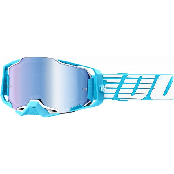 Goggles MX-Enduro 100 la suta Goggle MX Armega O Sky Mirror Blue Lens - 50005-00010