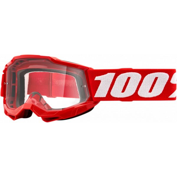 Kids Goggles MX-Enduro 100 la suta Accuri 2 Red Clear Lens Youth Goggles