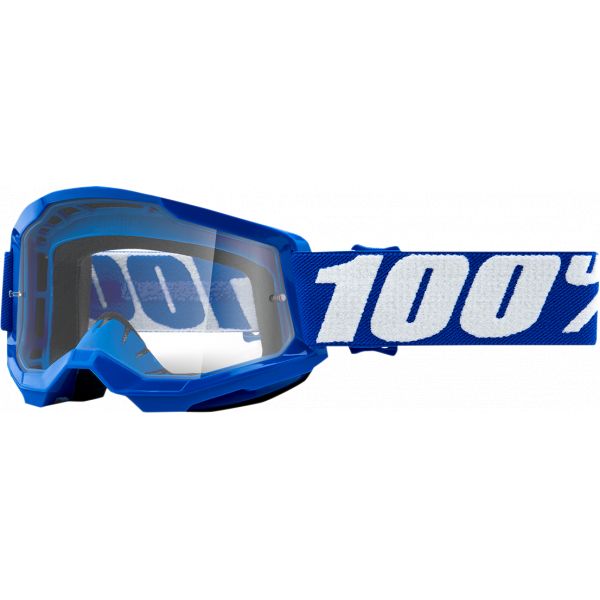  100 la suta Ochelari Enduro Copii Strata 2 Blue Clear Lens