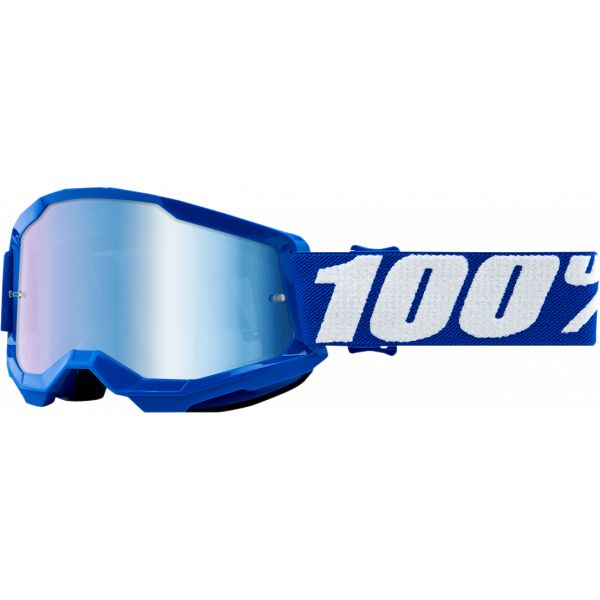  100 la suta Ochelari Enduro Copii Strata 2 Blue Mirror Lens