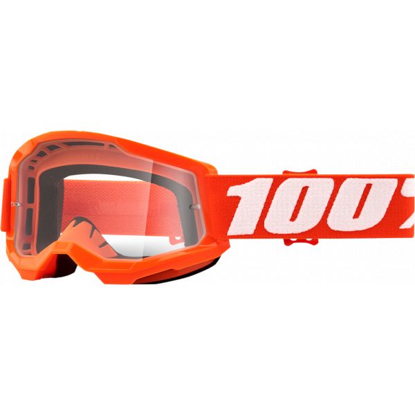 Kids Goggles MX-Enduro 100 la suta Strata 2 Orange Clear Lens Youth Goggles
