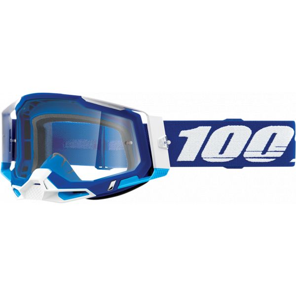 Goggles MX-Enduro 100 la suta Goggles MX Racecraft 2 Blue Clear Lens