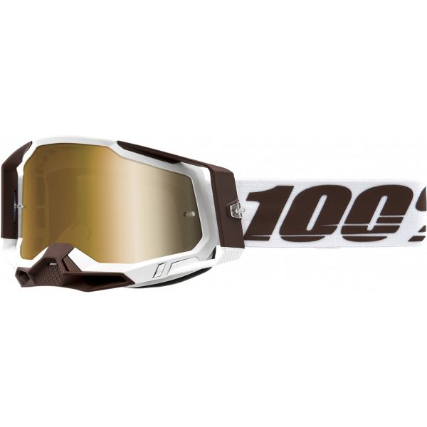  100 la suta Goggle MX Racecraft 2 Sbird Mirror Gold Lens - 50010-00007