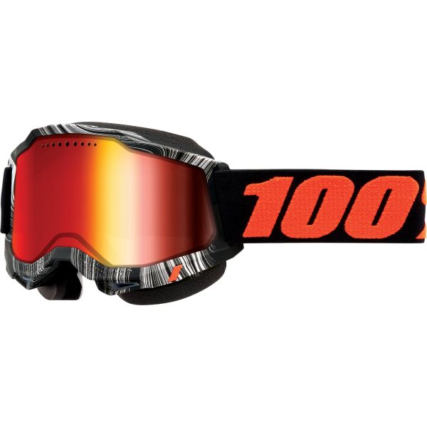  100 la suta Goggle Snowmobil Accuri 2 Geospace Mirror Red Lens - 50022-00007