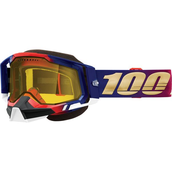  100 la suta Ochelari Snowmobil Racecraft 2 United Yellow Lens - 50011-00006