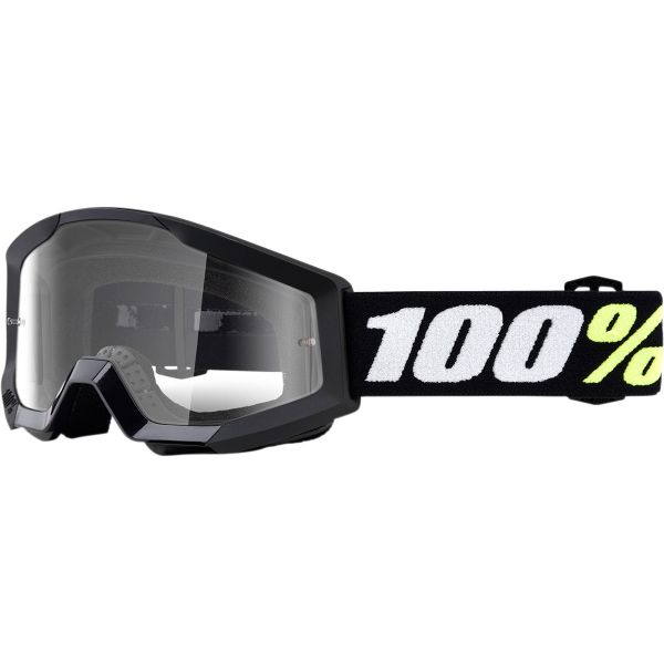 Kids Goggles MX-Enduro 100 la suta Strata Mini Grom Black Clear Lens Youth Goggles