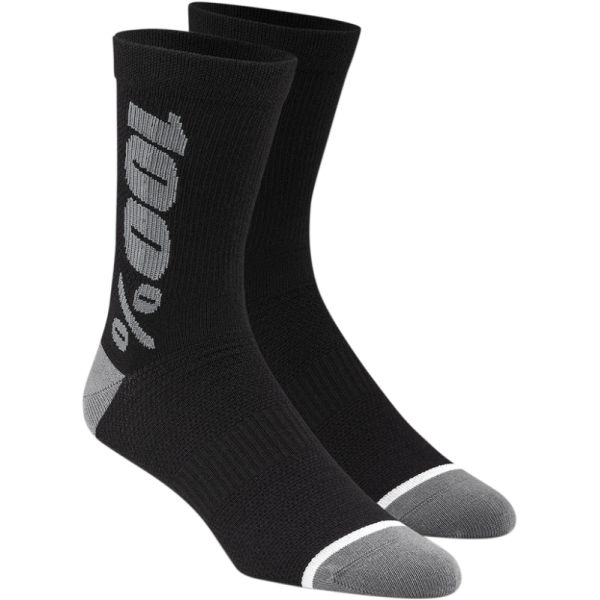 Sosete MX-Enduro 100 la suta Sosete Moto MX/Enduro Hi-Merino Wool Performance Black-Gray  24