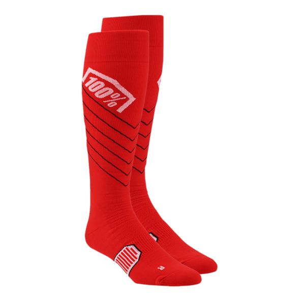 Sosete MX-Enduro 100 la suta Sosete Moto MX/Enduro Hi-Side Performance Red 24