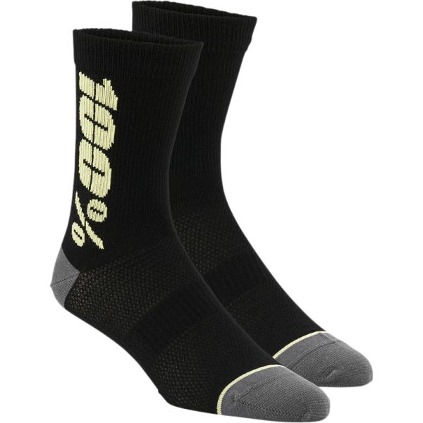 Socks MX-Enduro 100 la suta Moto Sock MX/Enduro Rythym Black-Yellow  24