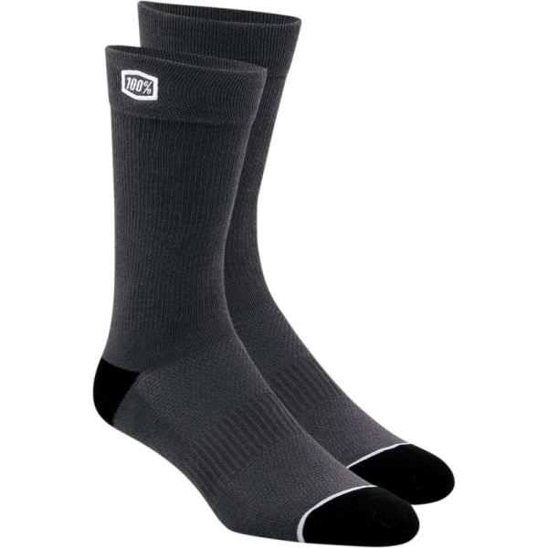 Socks MX-Enduro 100 la suta Moto Sock MX/Enduro Solid Gray  24