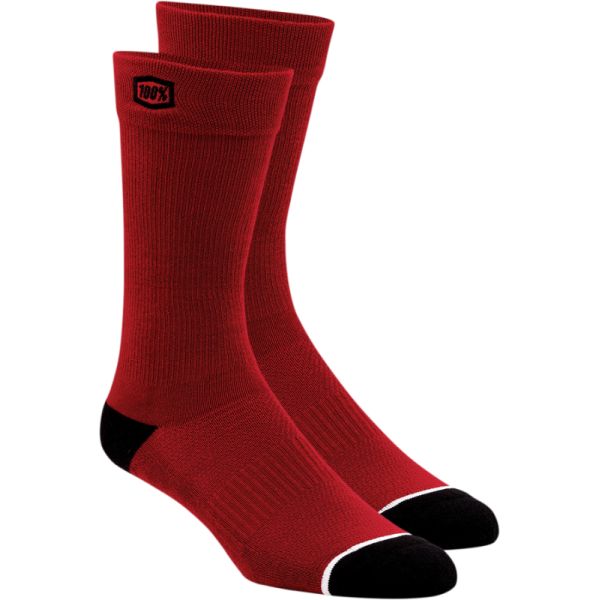 Socks MX-Enduro 100 la suta Moto Sock MX/Enduro Solid Red  24