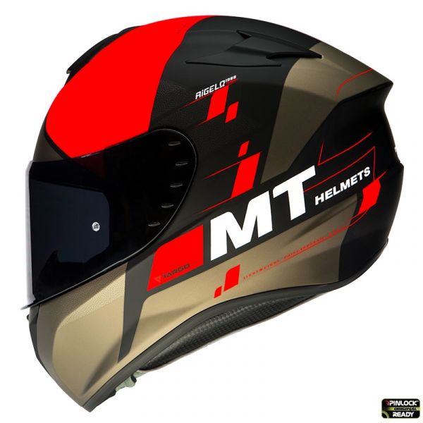 Full face helmets MT Helmets Targo Rigel A5 Red Matt 2021 Full Face Helmet