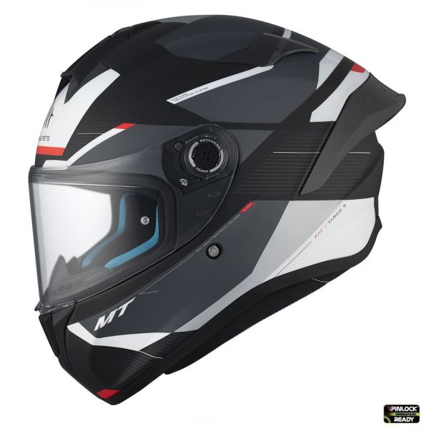 Full face helmets MT Helmets Full-Face Moto Helmet Targo S Kay B3 Matt Grey