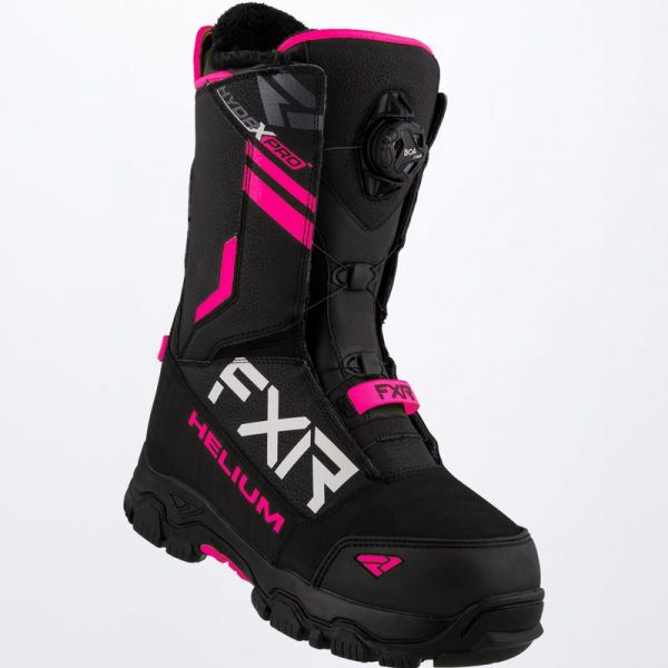  FXR Bocanci Snowmobil Dama Helium Boa Black/Fuchsia