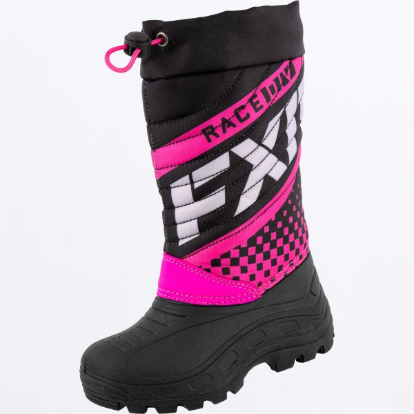  FXR Youth Snowmobil Boots Boost Black/Fuchsia