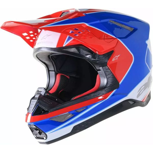 Casti Cross-Enduro Alpinestars Casca Moto Enduro/MX Supertech M10 Aeon Red/Blue 24