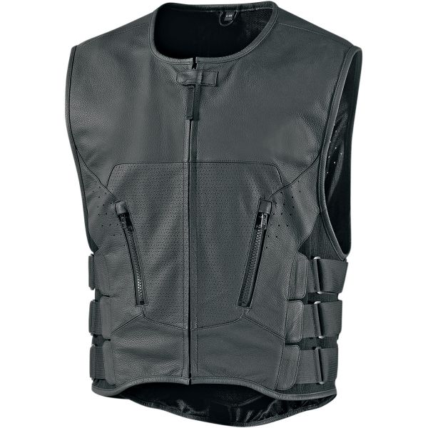 Leather Jackets Icon VEST REGULATOR D30™ BLACK