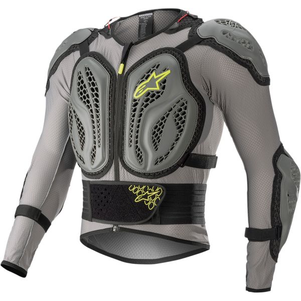 Armuri Moto-Integrale Alpinestars Armura Moto MX Bio Action Grey/Yellow