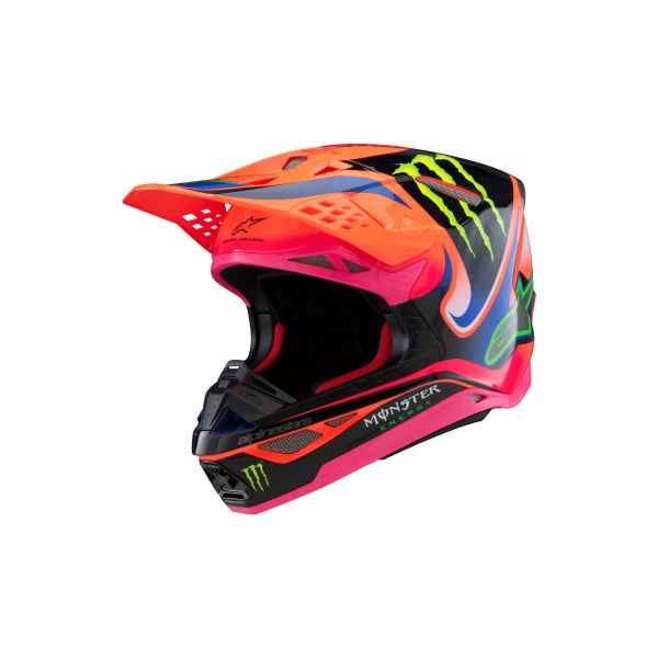Casti Cross-Enduro Alpinestars Casca Moto MX/Enduro S-M10 Deegan Orange/Pink/Purple 24