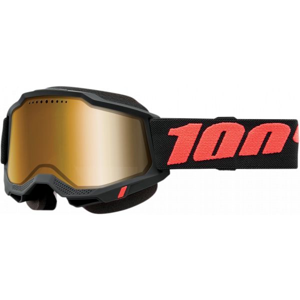  100 la suta Goggle Snowmobil Accuri 2 S Borego Mirror Gold Lens - 50022-00006