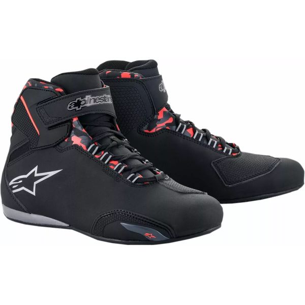 Cizme Moto Scurte/Urban Alpinestars Cizme Sektor Waterproof Black/Grey/Red