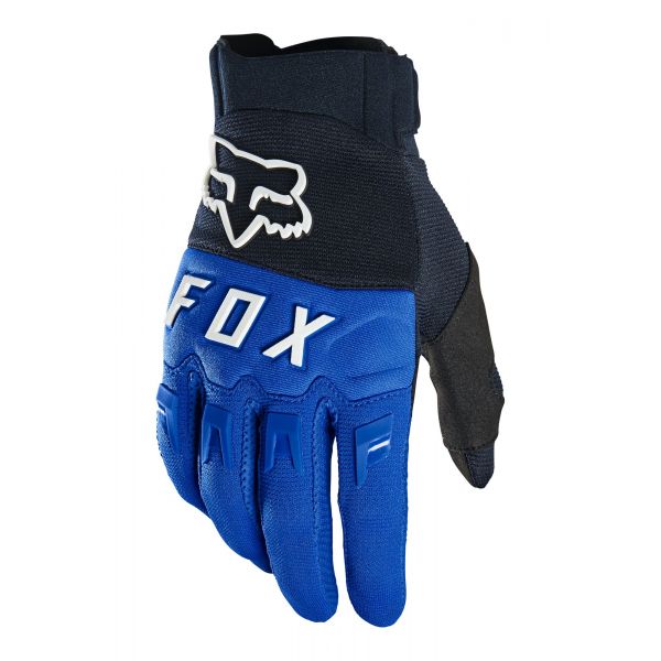  Fox Racing Moto MX Dirtpaw Black/Blue/White Gloves